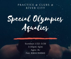 Special Olympics Aquatics @ The Clubs at River City